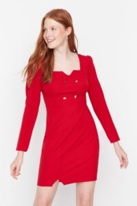 Trendyol Red Buttoned