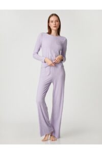 Koton Pajama Bottoms - Purple