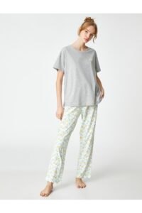 Koton Pajama Set - Gray