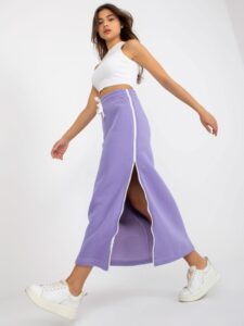 Light purple midi skirt