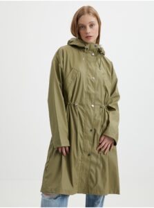 Khaki Ladies Raincoat Hooded ONLY