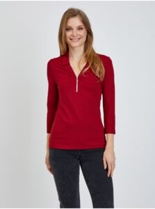 Red T-Shirt with Three-Quarter Sleeve