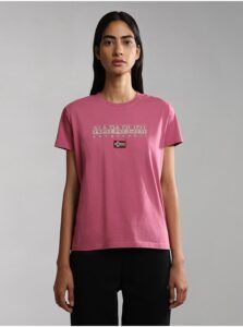 Dark pink women's T-shirt NAPAPIJRI