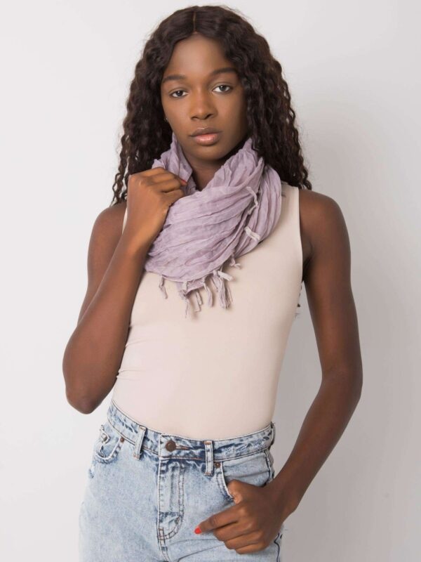 Lady's light purple scarf