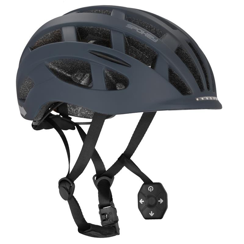 Spokey POINTER PRO Bicycle helmet with LED flasher