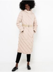 Light Pink Quilted Jacket hood