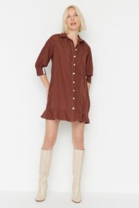 Trendyol Dress - Brown -