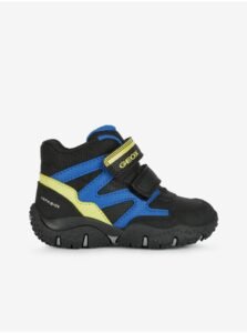 Blue-Black Boys Insulated Ankle Boots Geox