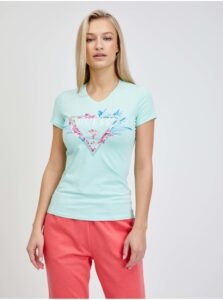 Turquoise Women's T-Shirt Guess Kathe