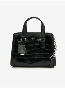 Black Women's Crocodile Leather Handbag Michael