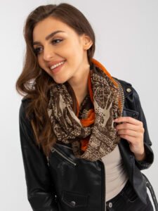 Brown scarf with