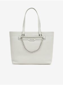 White Women's Leather Handbag Michael