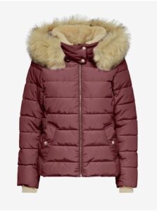 Dark Pink Quilted Jacket ONLY