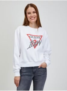 White Women's Sweatshirt Guess