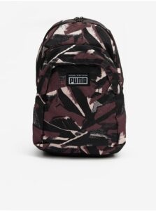 Black-purple patterned backpack Puma Academy