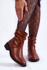 Women's Pressed Flat-heeled Boots