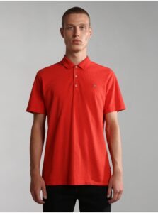 Red Men's Polo T-Shirt NAPAPIJRI