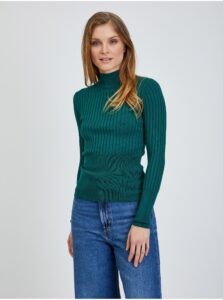 Green Ribbed Sweater ORSAY