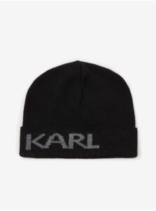 Black cap with wool KARL