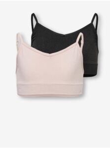 Set of two girly bras in pink and