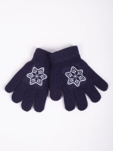 Yoclub Kids's Girls' Five-Finger Gloves With