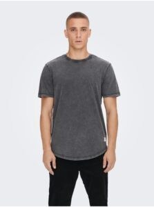 Gray men's basic T-shirt ONLY &