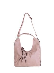 Light pink shoulder bag with
