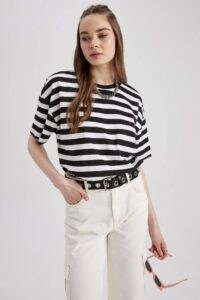 DEFACTO Coool Loose Fit Striped