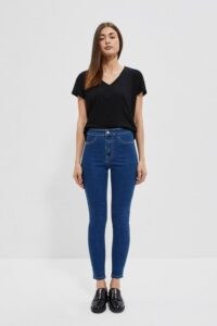 Skinny jeans with high