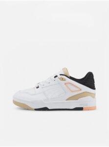 White Women's Leather Sneakers Puma