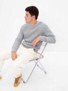 GAP Sweater with ribbed pattern