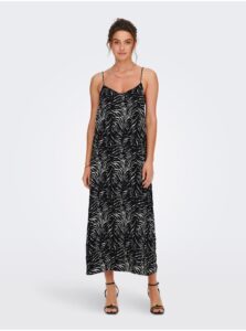 Black patterned maxi dress ONLY