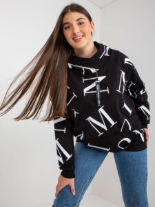 Women's sweatshirt with black kangaroo