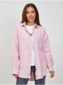 Levi's Pink Women's Plaid Oversize Shirt