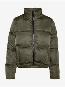 Khaki Quilted Winter Jacket Noisy May