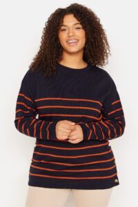 Trendyol Curve Plus Size Sweater - Navy