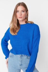 Trendyol Sweater - Navy blue