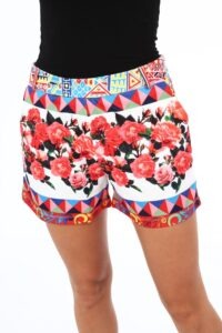 Women's shorts with floral