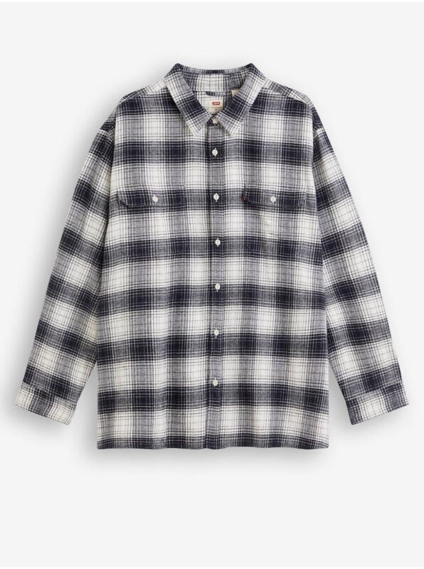 Levi's Grey-Black Men's Plaid Flannel Shirt Levi's®