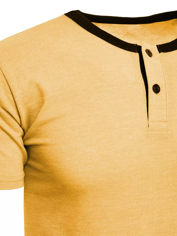 Basic men's T-shirt mustard