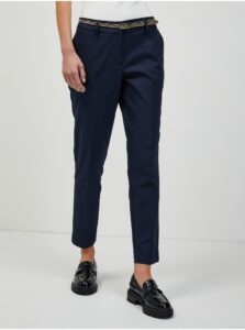 Dark blue chino trousers ORSAY