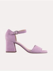 Light purple Women's Leather High Heel Sandals