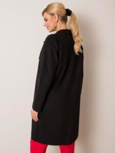 Black suede coat Sellina STITCH