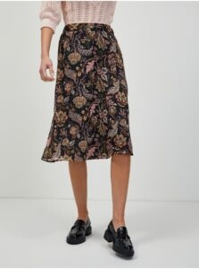 Black floral skirt ORSAY