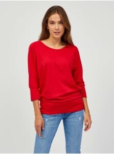 SAM73 Red Women's Basic T-Shirt with Three-Quarter Sleeve