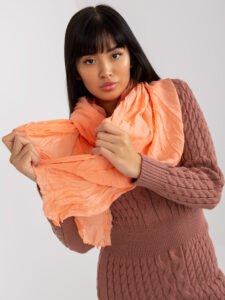 Lightweight coral smooth scarf
