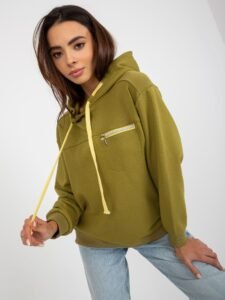 Olive hoodie with