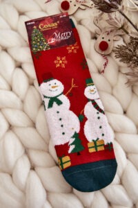 Women's Christmas Socks Snowman snowflake