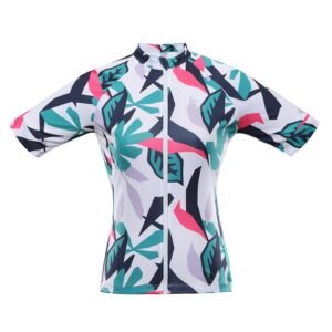 Women's cycling jersey with cool-dry ALPINE PRO