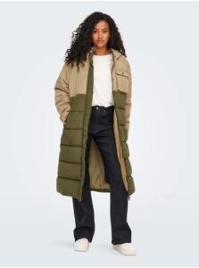 Green-Beige QuiltED Coat ONLY Becca